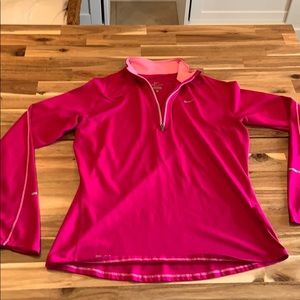 Lightweight bright pink Nike pullover